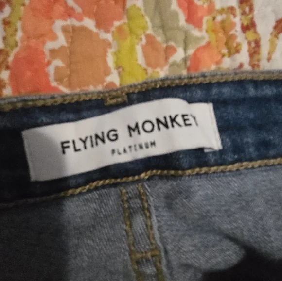 Flying Monkey Dark Blue Distressed Jeans - Picture 11 of 16